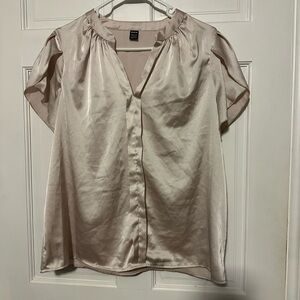 Cream Satin Blouse